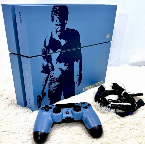 PlayStation 4 PS4 Uncharted Limited Edition Console set Gray