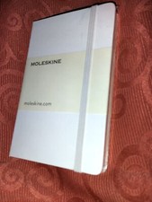 WHITE MOLESKINE SQUARED  NOTEBOOK. A6 NEW AND SEALED.