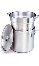 NEW Libertyware 3 Piece Aluminum Pasta Cooker (20 Qt Pot, Basket & Lid) Pasta20
