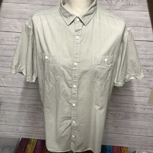 Next Shirting Men’s Green Cotton Short Sleeve Shirt Size 2XL Button Down - Picture 2 of 8