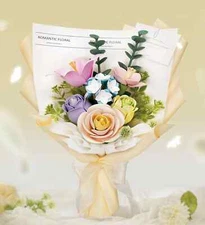 ROKR DIY 3D Puzzle Flower Bouquet Toys Gifts for Birthday Wedding Anniversary