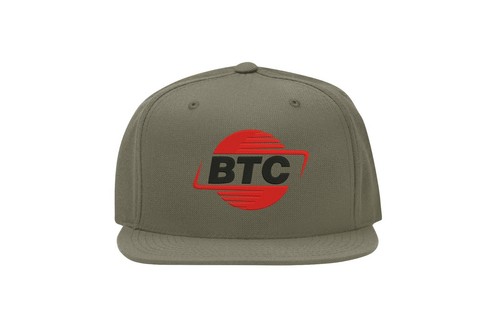 Bitcoin BTC Vaporwave Style Logo Snapback Baseball Cap Fullcap Flat Bill Hat - Picture 5 of 5