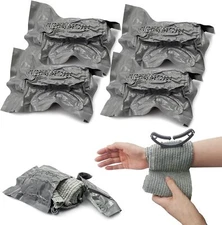 4- Pack Emergency Israeli Style Trauma Compression Wound Bandage 4” First Aid