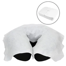 200 Pieces Massage Headrest Covers, Disposable Face Cradle Covers, Face Rest