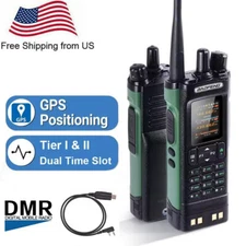 BAOFENG DM-32 GPS 8W Walkie Talkie Multi Band DMR Digital Radio + USB Cable