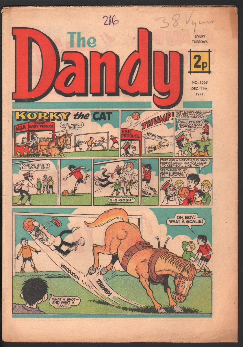パンプティ・ダンディ Dandy #1568 1971-D C Thompson-underground comix style-newspaper