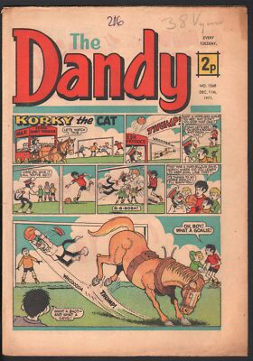 パンプティ・ダンディ Dandy #1568 1971-D C Thompson-underground comix style-newspaper