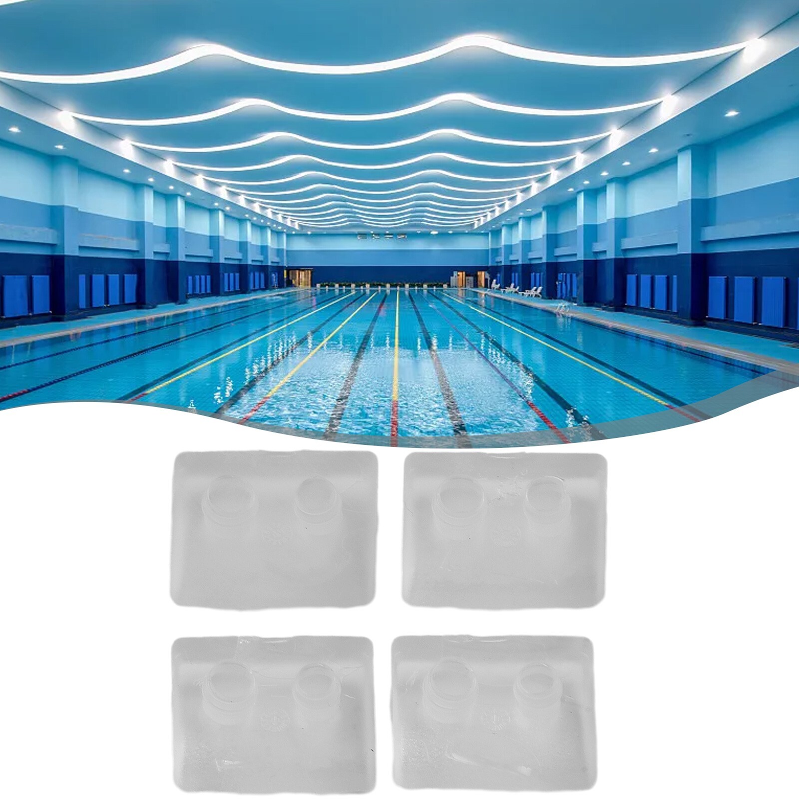 Juego de 4 zapatos estables Pod para limpiador de piscina Hayward Navigator AXV417WHP