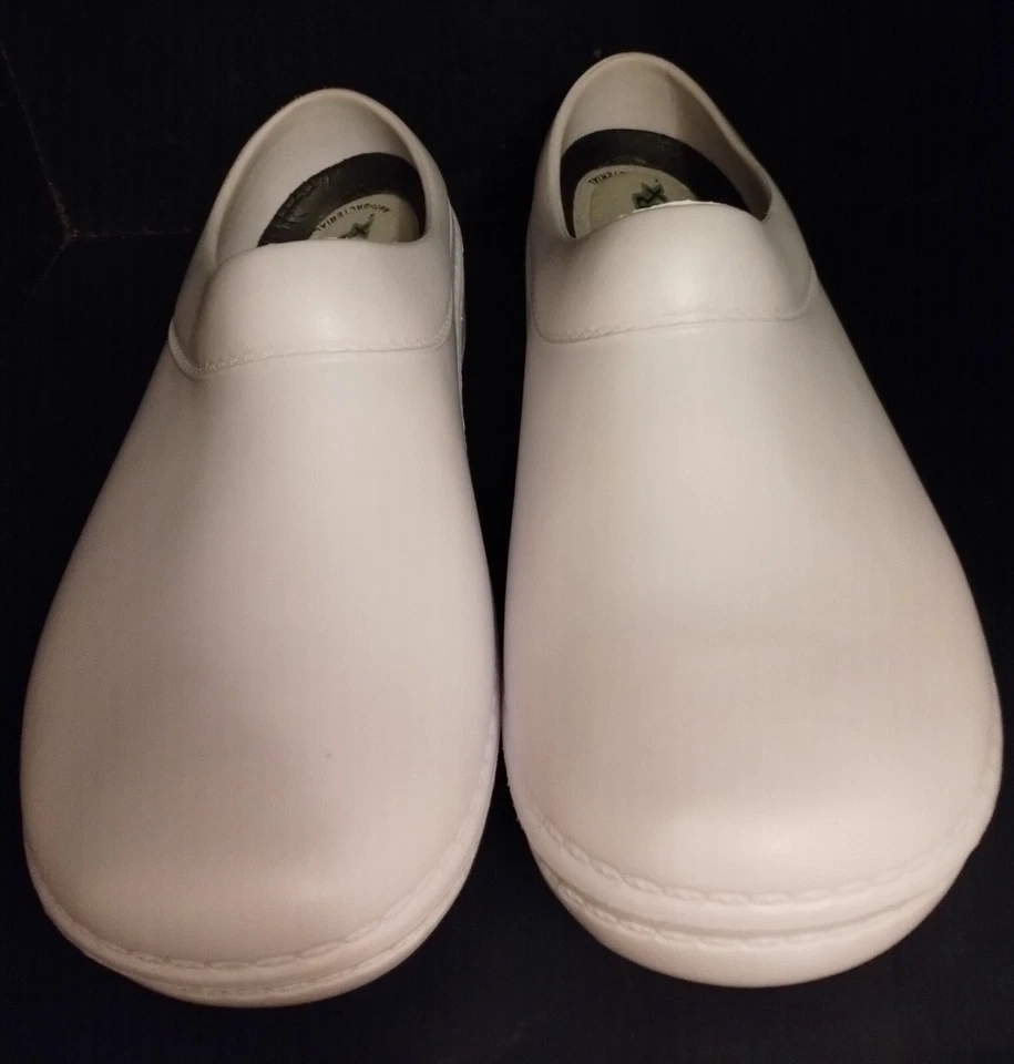 Zuecos cómodos de enfermería Landau Foot Wear RX blancos sin cordones M’s10/W’s12 Foto 3 de 4