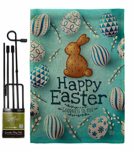 Easter Goodness Burlap Garden Flag Springtime Decorative Gift Yard House Banner - Picture 7 of 19