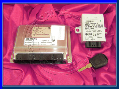BMW Z3 3 5er E36 E46 E39 2.5i M54 MOTORMODUL DME MS43 EWS-3 SCHLÜSSEL ECU SET