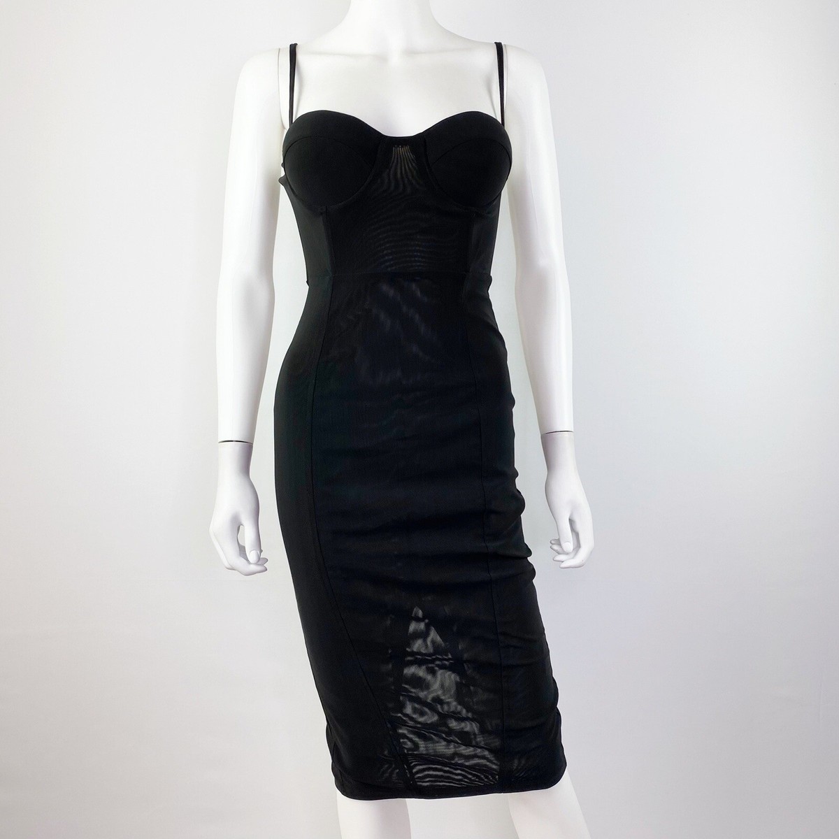 MISHA Collection Black Sleeveless Corset Dress Size XS Knee Length Vamp  Cocktail | eBay