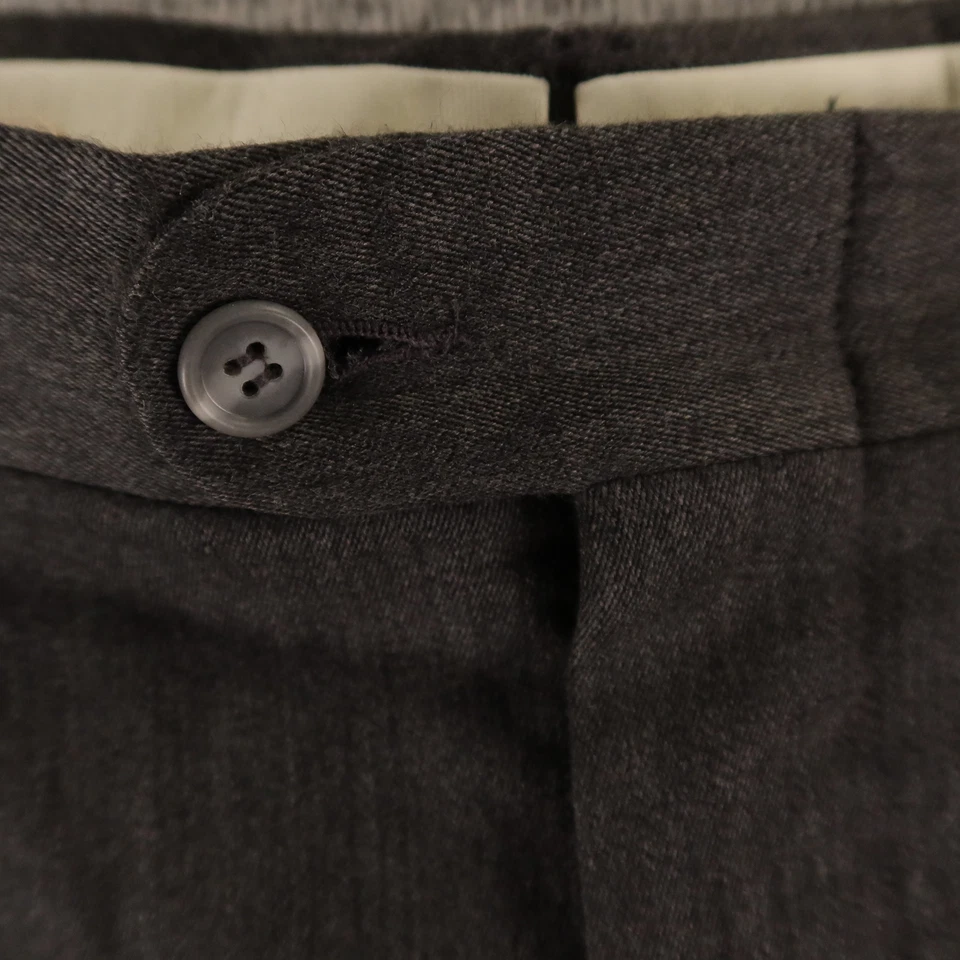 Винтажные мужские брюки DAKS 40 серые вересковые 100% шерсть плиссированные брюки США 40x28 - Изображение 4 из 4
