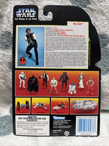 Star Wars Power of The Force (Red USA) - Han Solo Action Figure 1995 - Picture 2 of 2