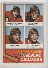 1974-75 O-Pee-Chee Jacques Richard Tom Lysiak Keith McCreary #14 t4m