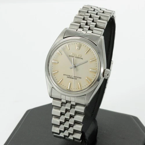 Men's Rolex Oyster Perpetual 34mm Stainless Ref.6564 White Dial Watch #W260737-1