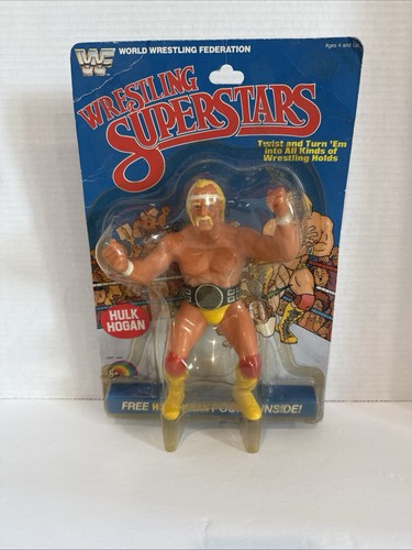 1984 WWF WWE LJN MOC HULK HOGAN ORIGINAL 5 BACK WR...