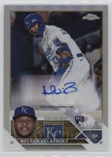 2023 Topps Chrome Update Refractor 13/499 Nelson Velazquez Velázquez Auto 07lj