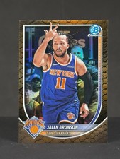 Jalen Brunson 2025-26 Bowman Chrome NBA Reptilian Refractor New York Knicks