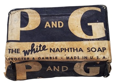 1 Bar P and G WHITE NAPHTHA SOAP Vintage Brand New Procter & Gamble LAUNDRY