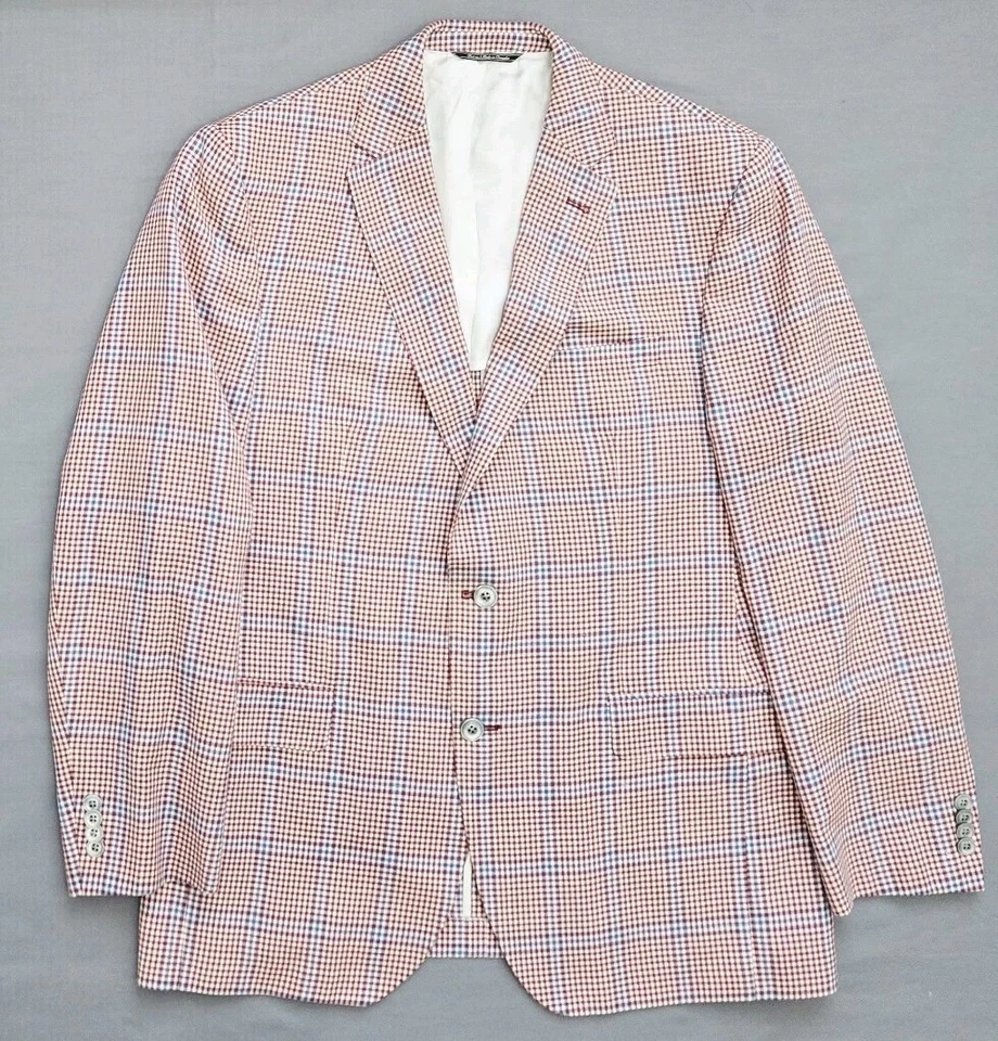 Blazer Jack Victor Montreal Hombre 44R Multicolor Cuadros Mezcla de Lana Abrigo Deportivo Foto 3 de 4