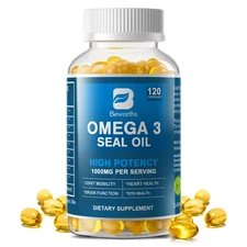 Seal Capsules Oil Omega 3 EPA DHA DPA 120ct | Heart Brain & Joint Support