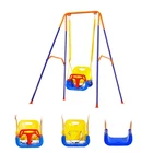 2 in 1 Toddler Swing and Bouncer, Thick Plastic Seat with Foldable Metal Stand