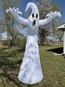 Home Accents Airblown Inflatable 9 Ft Scary Halloween Ghost READ
