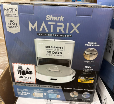 #ad Shark Matrix Self Emptying Robot Vacuum With 30 Day Dock Precision Home Mapping $239.99