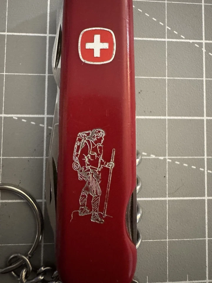 WENGER Delémont 瑞士高山徒步旅行者手柄 10 功能瑞士军刀 — 第 4/4 张图片