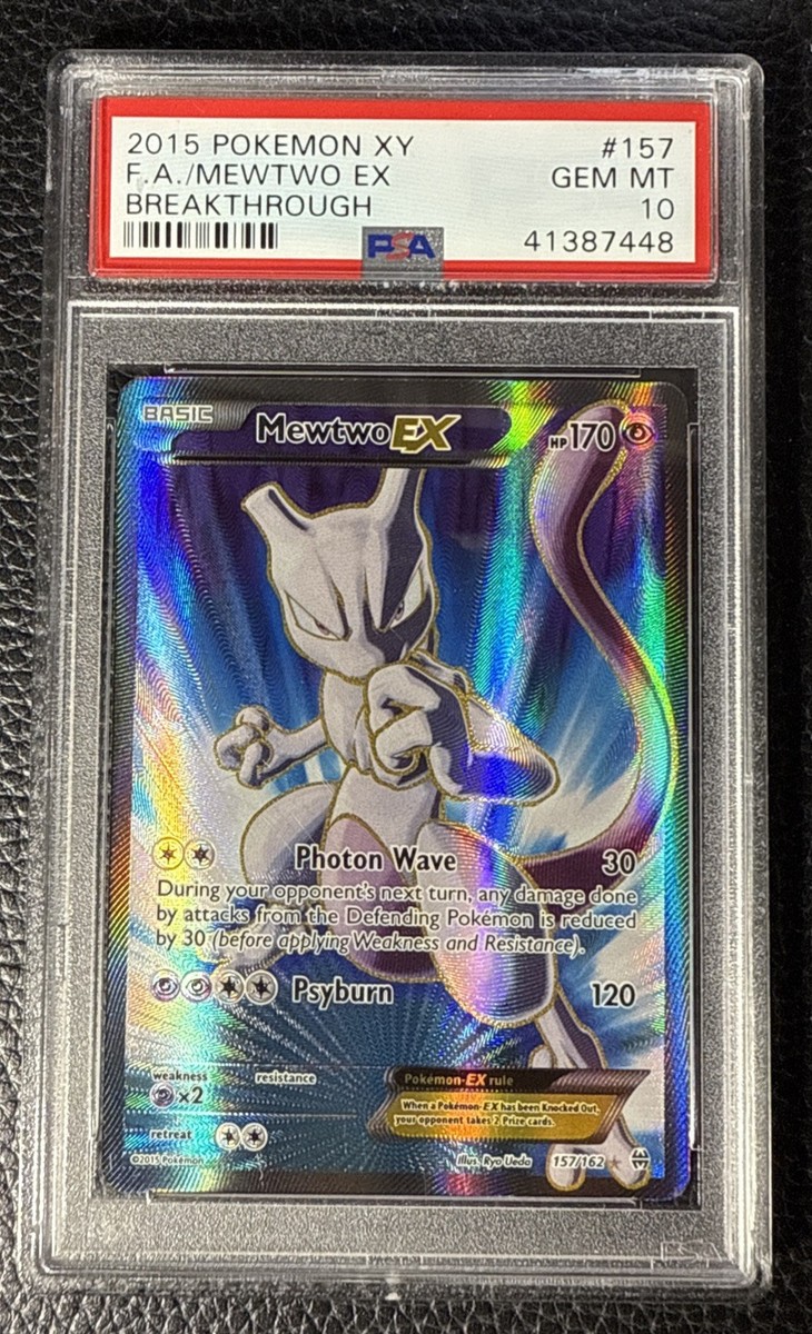 2015 Pokemon XY Breakthrough Full Art FA Mewtwo EX #157 PSA 10 | eBay