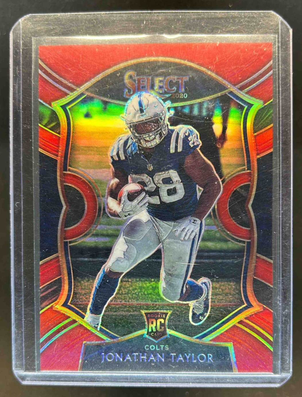 2020 Select Jonathan Taylor RC Red Prizm Concourse #88/99 Colts