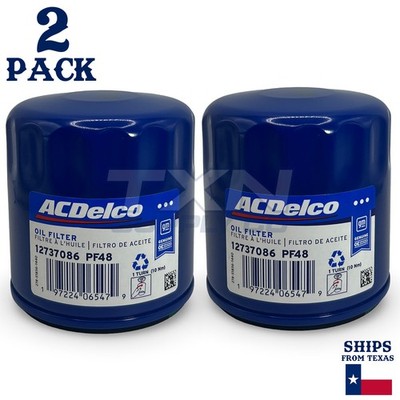 ACDelco PF48 PF48F GM Engine Oil Filter 12737086 - 2 Pack