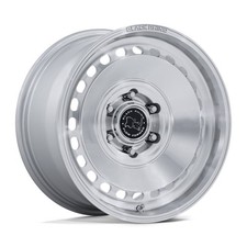 17 Black Rhino Br036 Basin Gloss Silver W Machined Face 17x8.5 6x5.5 0mm Wheel