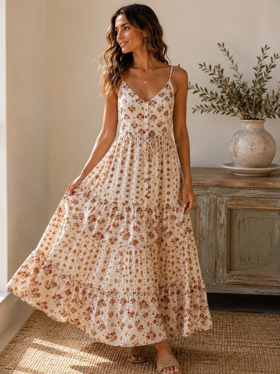 Beige Tropical Dresses for Women for sale | eBay