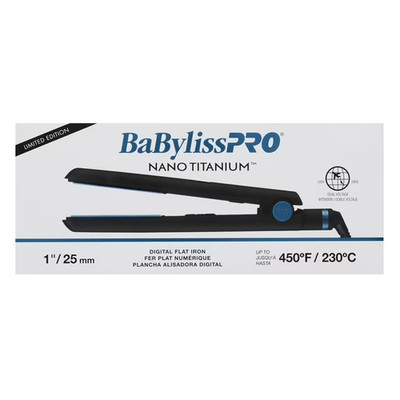 BaBylissPRO Limited Edition 1'' Nano Titanium Digital Hair Straightener