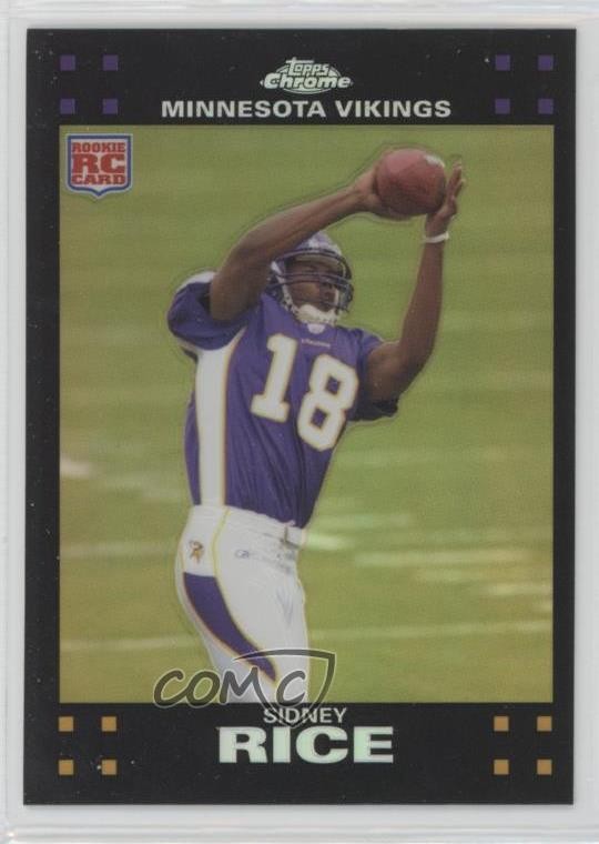 2007 Topps Chrome Refractor Sidney Rice #TC204 01ya