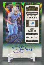 2022 Panini Contenders Ticket Wild Card Round Josh Paschal #169 Rookie Auto RC