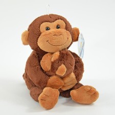 Kögler Plüsch Affe Mama mit Baby Äffchen Kuscheltier Schmusetier 17 cm Neu
