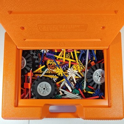 Vintage K'NEX Set 50015 Orange Hard Carry Case Intermediate for