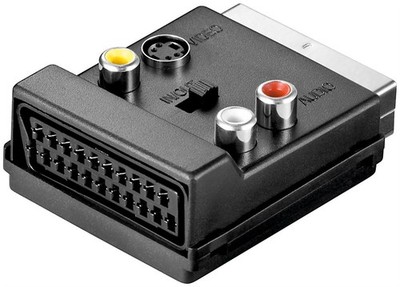 Goobay Scart zu Composite Audio Video und S-Video Adapter & Scart-Durchleitung