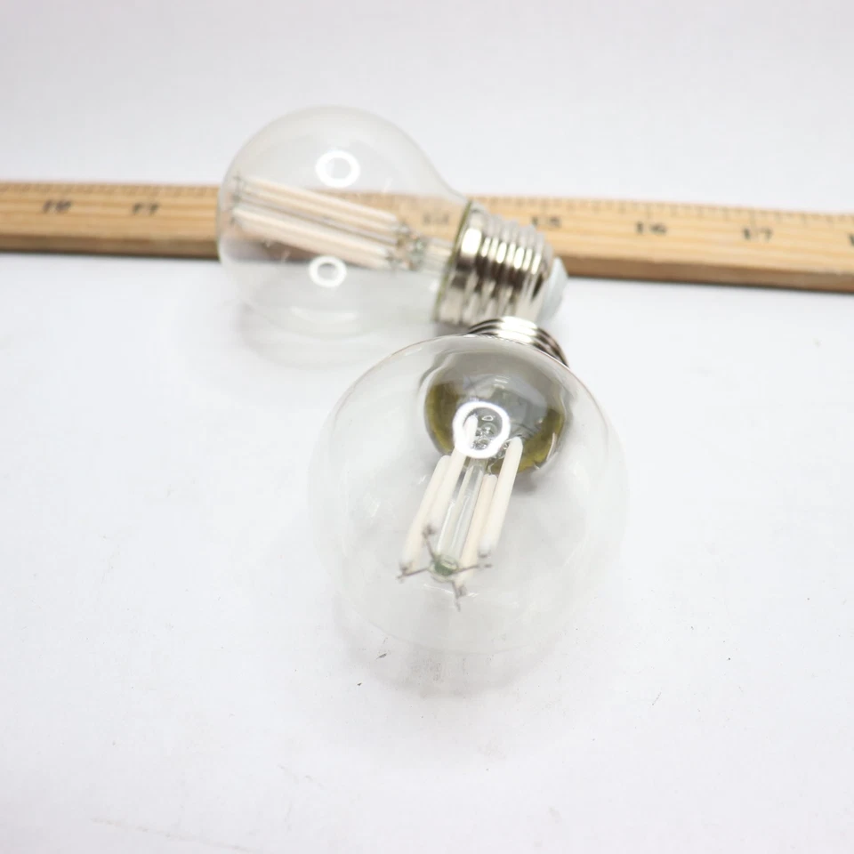 (2-Pk) Feit Electric Candelabra LED Light Bulb White Filament G16.5 40W Eqv - Image 4 of 4