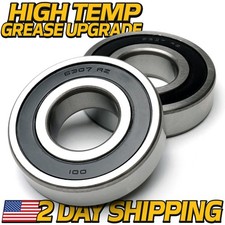  2 6307-2RZ High-Speed Deep Groove Bearing 35x80x21mm Double Rubber Seal Shield