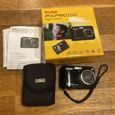 Kodak PixPro FZ43 16MP Digital Camera 4X Optical Zoom Black -For Parts Only