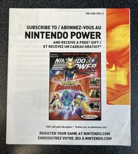 Nintendo Power Magazine Subscription Insert Only HW-AGB-USA-3