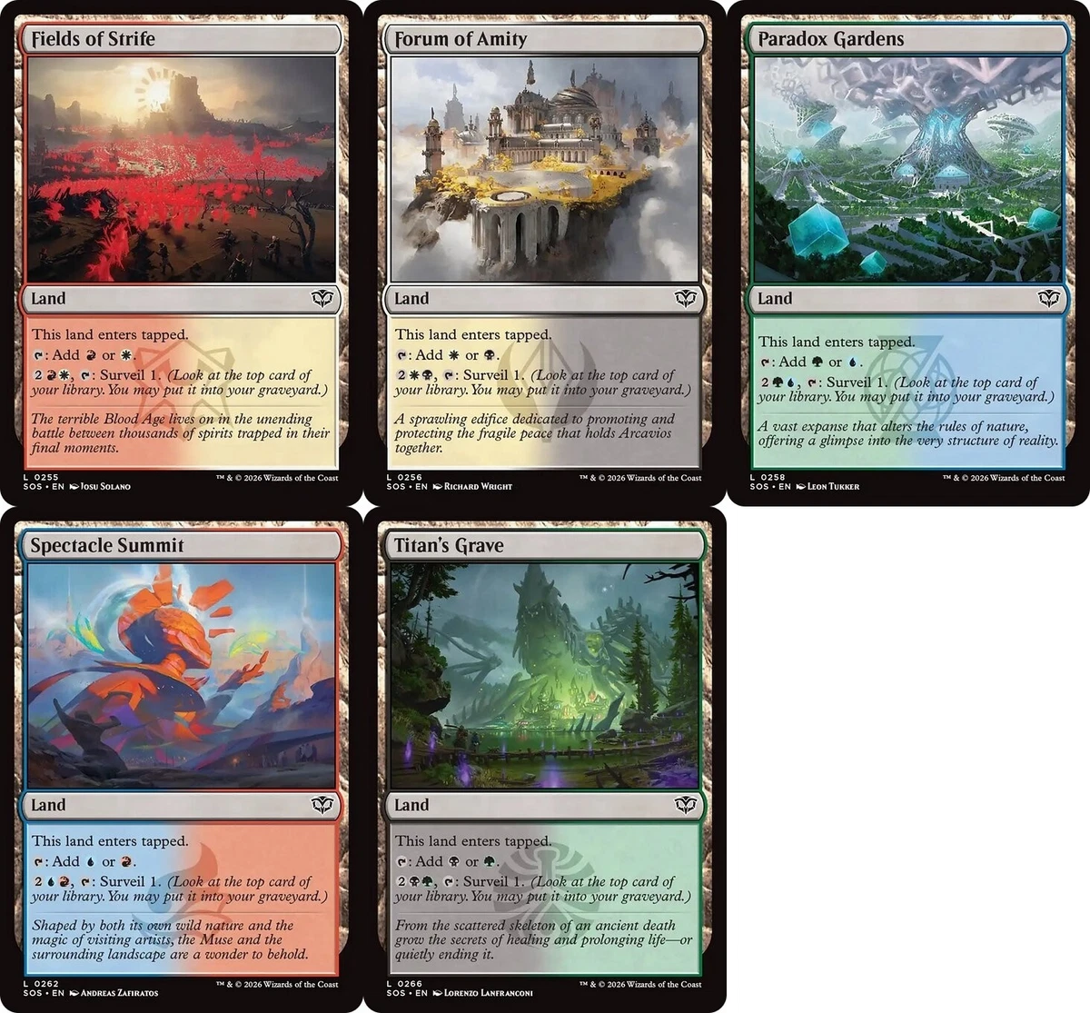 bernie sanders mtg card Filter Lands MTG Dual Lands Full Set All 10 Rare Untapped Magic Comman —  Gray Gauntlet Games main image 0