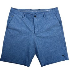 Tommy Bahama Chip And Run Performance Shorts Mens 38 Blue Stretch Golf Athlethic