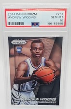 2014-15 Panini Prizm Andrew Wiggins RC PSA 10 Minnesota Timberwolves