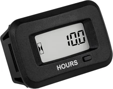 Digital Maintenance Hour Meter,AC/DC 5V to 277V for ZTR Lawn Mower Tractor Gener