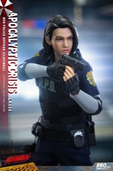 BROTOYS Resident Evil Claire & Jill RPD Officer 1/12 Action Figure